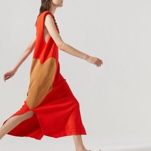 LANHTROPY
Love Knitted Dress-Red